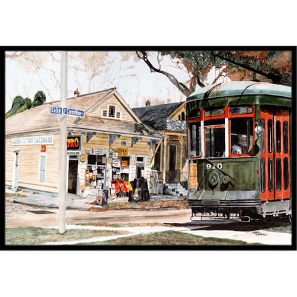 Carolines Treasures 24 x 36 in. New Orleans Street Car Indoor Or Outdoor Mat CA74716 - main